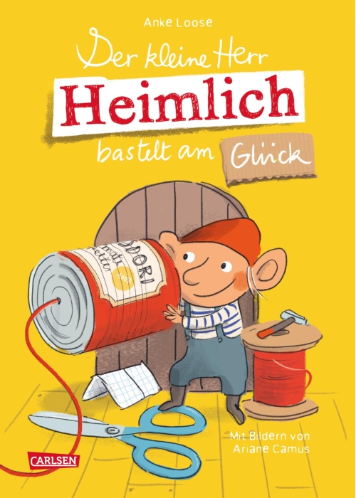 Der
kleine Herr Heimlich bastelt am Glck